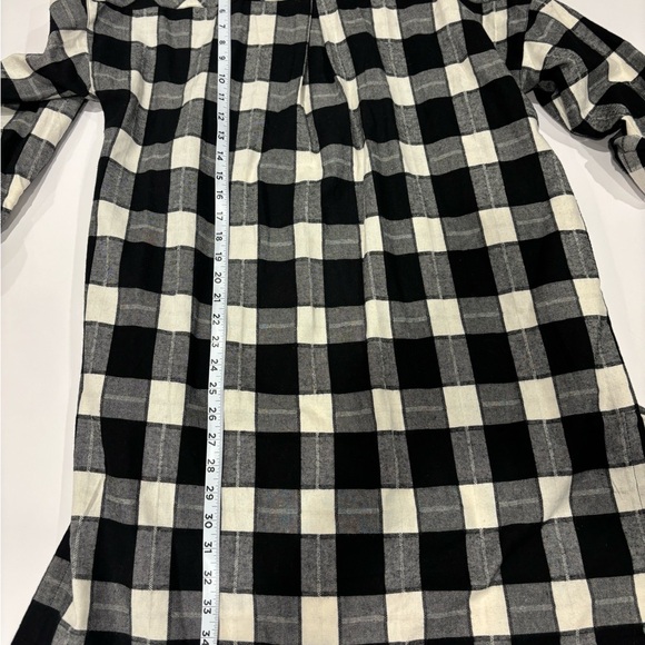 NWT Hem & Thread Gloria Gingham Tunic - black and white - Size Small - Picture 4 of 10